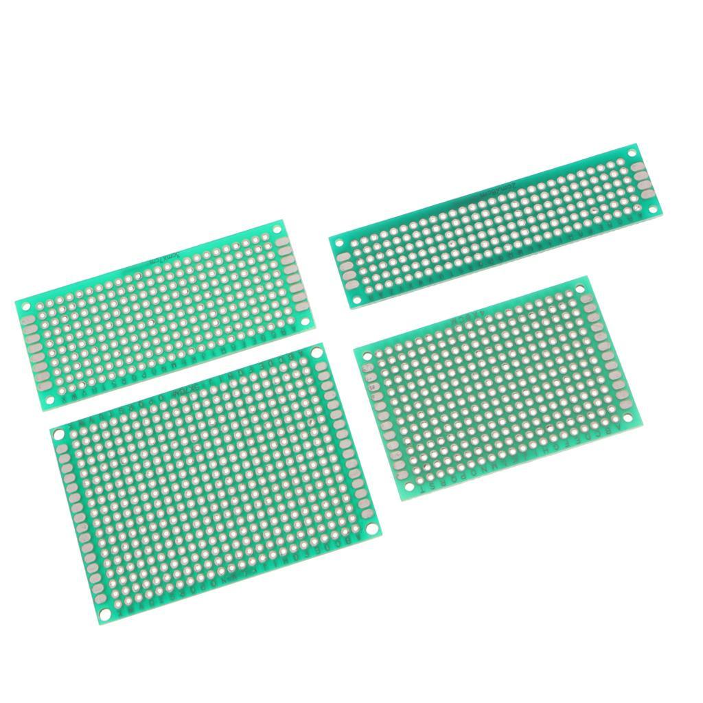 Max 4Pcs 5x7 4x6 3x7 2x8 cm Universal Copper Prototype Double-sided PCB Board - Aladdin Shoppers