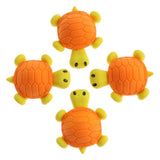 Max 4pcs Cartoon Animal Little Turtle Cute Stationery Eraser Yellow - Aladdin Shoppers