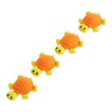 Max 4pcs Cartoon Animal Little Turtle Cute Stationery Eraser Yellow - Aladdin Shoppers