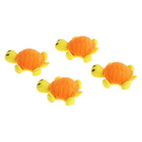 Max 4pcs Cartoon Animal Little Turtle Cute Stationery Eraser Yellow - Aladdin Shoppers