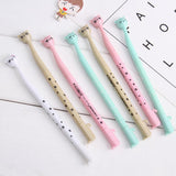 Max 4Pcs School Office Cute Cat Gel Pens Ball Point Pens Blue - Aladdin Shoppers