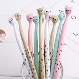 Max 4Pcs School Office Cute Cat Gel Pens Ball Point Pens Blue - Aladdin Shoppers