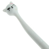 Max 4Pcs School Office Cute Cat Gel Pens Ball Point Pens White - Aladdin Shoppers