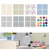 Max 4Pcs Self Adhesive Mosaic Brick Pattern Vinyl Tile Sticker Wall Paper Panels i - Aladdin Shoppers