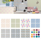 Max 4Pcs Self Adhesive Mosaic Brick Pattern Vinyl Tile Sticker Wall Paper Panels i - Aladdin Shoppers