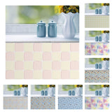 Max 4Pcs Self Adhesive Mosaic Brick Pattern Vinyl Tile Sticker Wall Paper Panels i - Aladdin Shoppers