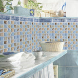 Max 4Pcs Self Adhesive Mosaic Brick Pattern Vinyl Tile Sticker Wall Paper Panels n - Aladdin Shoppers