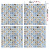 Max 4Pcs Self Adhesive Mosaic Brick Pattern Vinyl Tile Sticker Wall Paper Panels n - Aladdin Shoppers