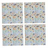 Max 4Pcs Self Adhesive Mosaic Brick Pattern Vinyl Tile Sticker Wall Paper Panels o - Aladdin Shoppers