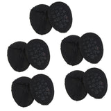 Max 5 Pairs Half Forefoot Cushion Forefoot Pad High Heel insoles Pain Ease Black - Aladdin Shoppers