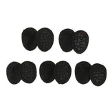 Max 5 Pairs Half Forefoot Cushion Forefoot Pad High Heel insoles Pain Ease Black - Aladdin Shoppers