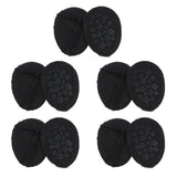 Max 5 Pairs Half Forefoot Cushion Forefoot Pad High Heel insoles Pain Ease Black - Aladdin Shoppers