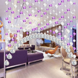 Max 5 Pieces Beaded Hanging Room Divider Door Window Curtain Beads Grape Purple - Aladdin Shoppers