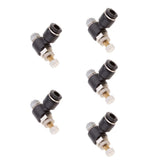 Max 5 Pieces DSL-L6-01 Elbow Push In Pneumatic Fittings for Air Water Hose Tube - Aladdin Shoppers