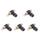 Max 5 Pieces DSL-L6-01 Elbow Push In Pneumatic Fittings for Air Water Hose Tube - Aladdin Shoppers