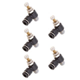 Max 5 Pieces DSL-L6-02 Elbow Push In Pneumatic Fittings for Air Water Hose Tube - Aladdin Shoppers
