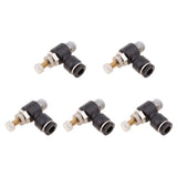 Max 5 Pieces DSL-L6-02 Elbow Push In Pneumatic Fittings for Air Water Hose Tube - Aladdin Shoppers
