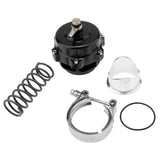 Max 50MM ALUMINUM TURBOCHARGER 360 VENT BLOW OFF VALVE 35PSI BOOST+FLANGE Black - Aladdin Shoppers