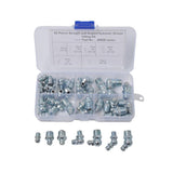 Max 50pcs 1/4" 1/8" Hydraulic Grease Zerk Fitting SAE Kit Straight 90 45 Degree - Aladdin Shoppers