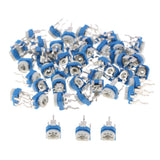 Max 50x 10 Values Linear Trimmer Potentiometer Variable Resistor 3 Terminal 50K - Aladdin Shoppers
