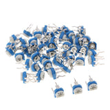 Max 50x 10 Values Linear Trimmer Potentiometer Variable Resistor 3 Terminal 50K - Aladdin Shoppers