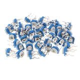 Max 50x 10 Values Linear Trimmer Potentiometer Variable Resistor 3 Terminal 50K - Aladdin Shoppers