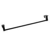 Max 59 cm aluminum black matte bathroom towel rack with hooks Black_1 bar - Aladdin Shoppers