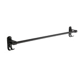 Max 59 cm aluminum black matte bathroom towel rack with hooks Black_1 bar - Aladdin Shoppers