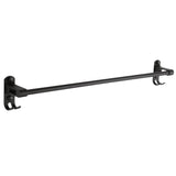 Max 59 cm aluminum black matte bathroom towel rack with hooks Black_1 bar - Aladdin Shoppers