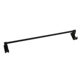 Max 59 cm aluminum black matte bathroom towel rack with hooks Black_1 bar - Aladdin Shoppers