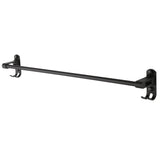 Max 59 cm aluminum black matte bathroom towel rack with hooks Black_1 bar - Aladdin Shoppers