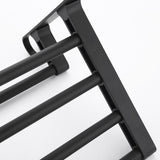 Max 59 cm aluminum black matte bathroom towel rack with hooks Black_4 bars - Aladdin Shoppers