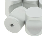 Max 5pack Cylindroid Drawer Pull Handle Door Cabinet Knobs White-21x17mm