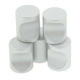 Max 5pack Cylindroid Drawer Pull Handle Door Cabinet Knobs White-21x17mm - Aladdin Shoppers