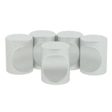 Max 5pack Cylindroid Drawer Pull Handle Door Cabinet Knobs White-21x17mm - Aladdin Shoppers