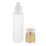 Max 5Pcs Glass spray Bottle Refillable Cosmetic Container Leakproof 80ml Golden - Aladdin Shoppers