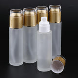 Max 5Pcs Glass spray Bottle Refillable Cosmetic Container Leakproof 80ml Golden - Aladdin Shoppers