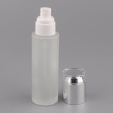 Max 5Pcs Glass spray Bottle Refillable Cosmetic Container Leakproof 80ml Silver - Aladdin Shoppers