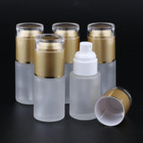 Max 5Pcs Glass spray Bottles Refillable Cosmetic Container Leakproof 30ml Golden - Aladdin Shoppers