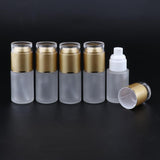 Max 5Pcs Glass spray Bottles Refillable Cosmetic Container Leakproof 30ml Golden - Aladdin Shoppers