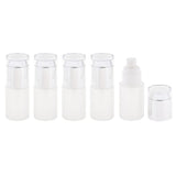 Max 5Pcs Glass spray Bottles Refillable Cosmetic Container Leakproof 30ml Silver - Aladdin Shoppers
