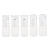 Max 5Pcs Glass spray Bottles Refillable Cosmetic Container Leakproof 30ml Silver - Aladdin Shoppers