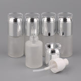 Max 5Pcs Glass spray Bottles Refillable Cosmetic Container Leakproof 30ml Silver - Aladdin Shoppers