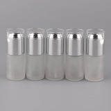 Max 5Pcs Glass spray Bottles Refillable Cosmetic Container Leakproof 30ml Silver - Aladdin Shoppers