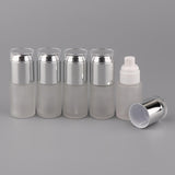 Max 5Pcs Glass spray Bottles Refillable Cosmetic Container Leakproof 30ml Silver - Aladdin Shoppers