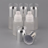 Max 5Pcs Glass spray Bottles Refillable Cosmetic Container Leakproof 30ml Silver - Aladdin Shoppers