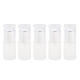 Max 5Pcs Glass spray Bottles Refillable Cosmetic Container Leakproof 30ml Silver - Aladdin Shoppers