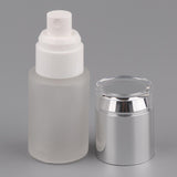 Max 5Pcs Glass spray Bottles Refillable Cosmetic Container Leakproof 30ml Silver - Aladdin Shoppers