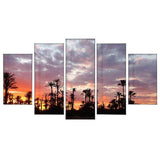 Max 5Pcs Wall Painting Modern Decoration Living Room Canvas Prints Coconut Tree - Aladdin Shoppers