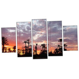 Max 5Pcs Wall Painting Modern Decoration Living Room Canvas Prints Coconut Tree - Aladdin Shoppers
